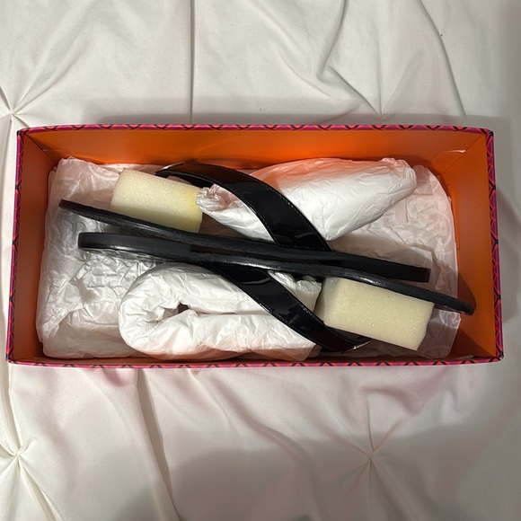 Tory Burch Black Flip Flops - Picture 6 of 6